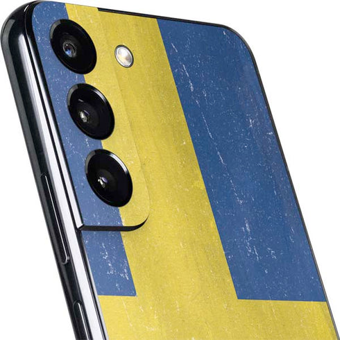 Sweden Flag Distressed Galaxy S22 Skin